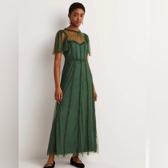 Boden Dresses & Skirts - NWT Boden Tulle Maxi Ruffle Party Dress Size 8